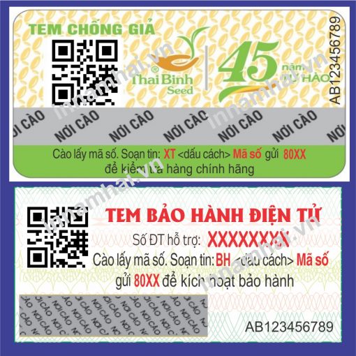 Tem xác thực hàng hóa điện tử sms